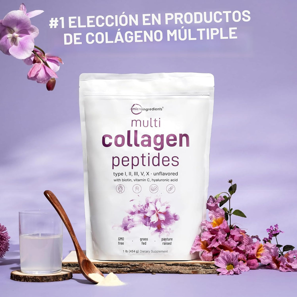 Multi Colágeno Péptidos | 1 Lb