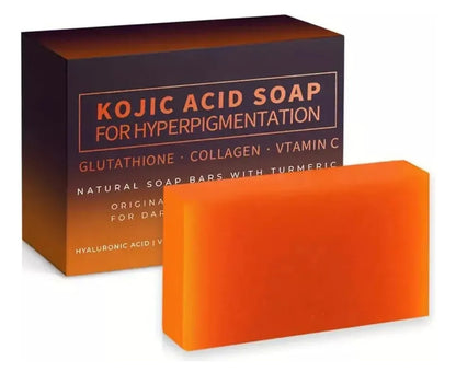 Jabón Despigmentante Con Ácido Kójico, Cúrcuma y Retinol