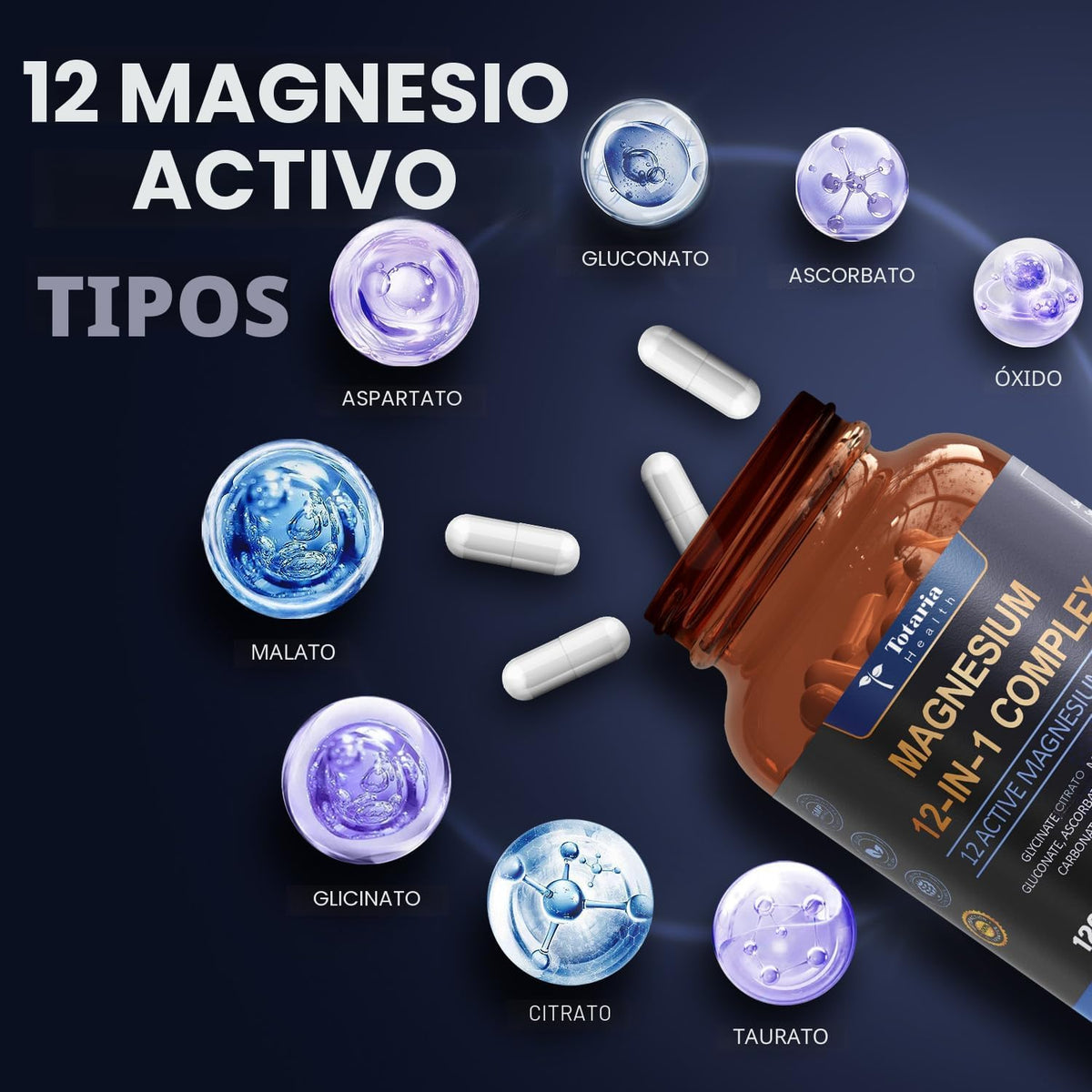 Magnesium 12 in 1 Complex | 120 Cápsulas