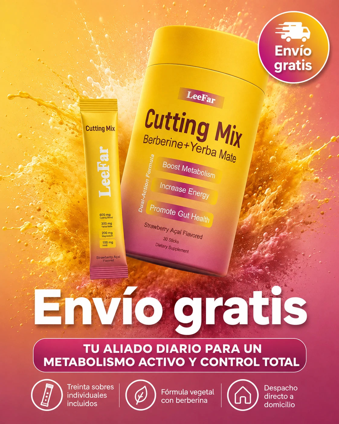 Controla el hambre, desinflama y transforma tu cuerpo con Cutting Mix